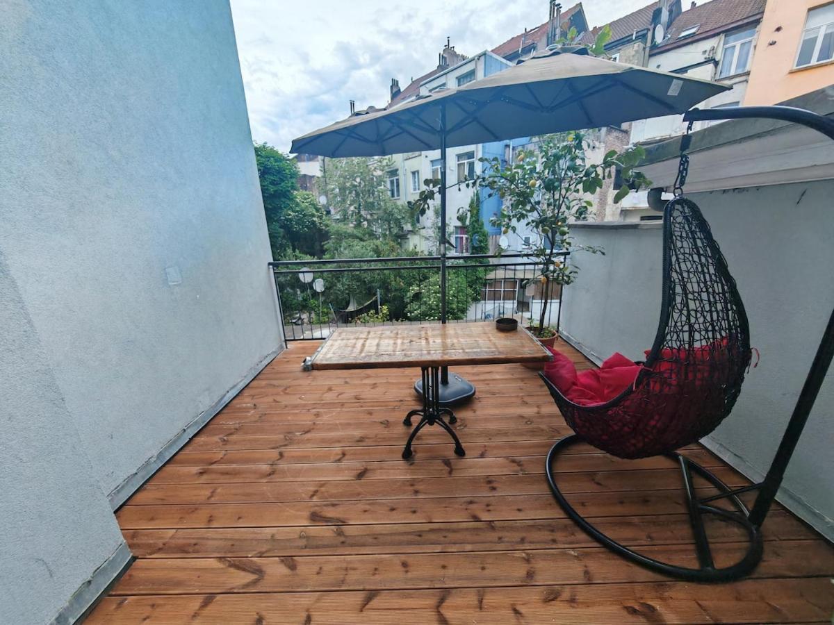Entire Modern Studio With Terrace - North Station Brussels Exterior photo